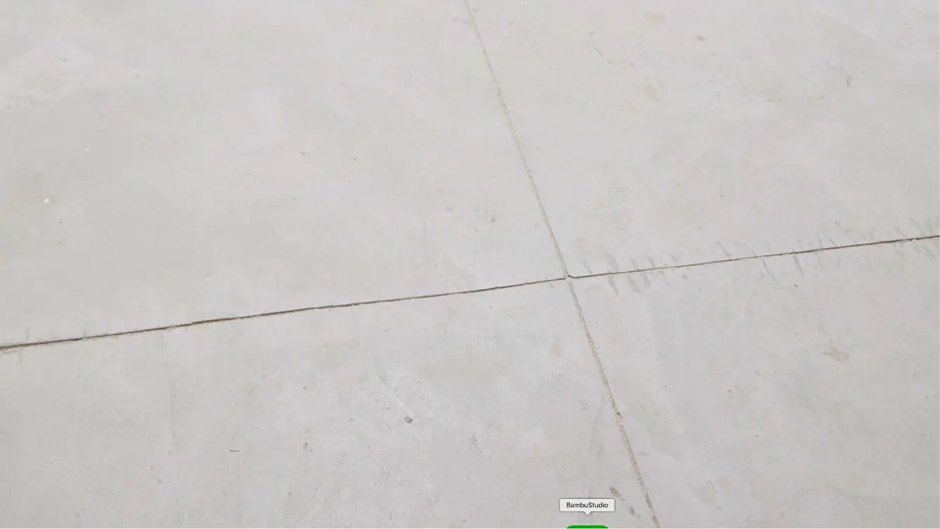 Basic concrete workshop floor shown as the starting point for flooring for a woodworking shop.