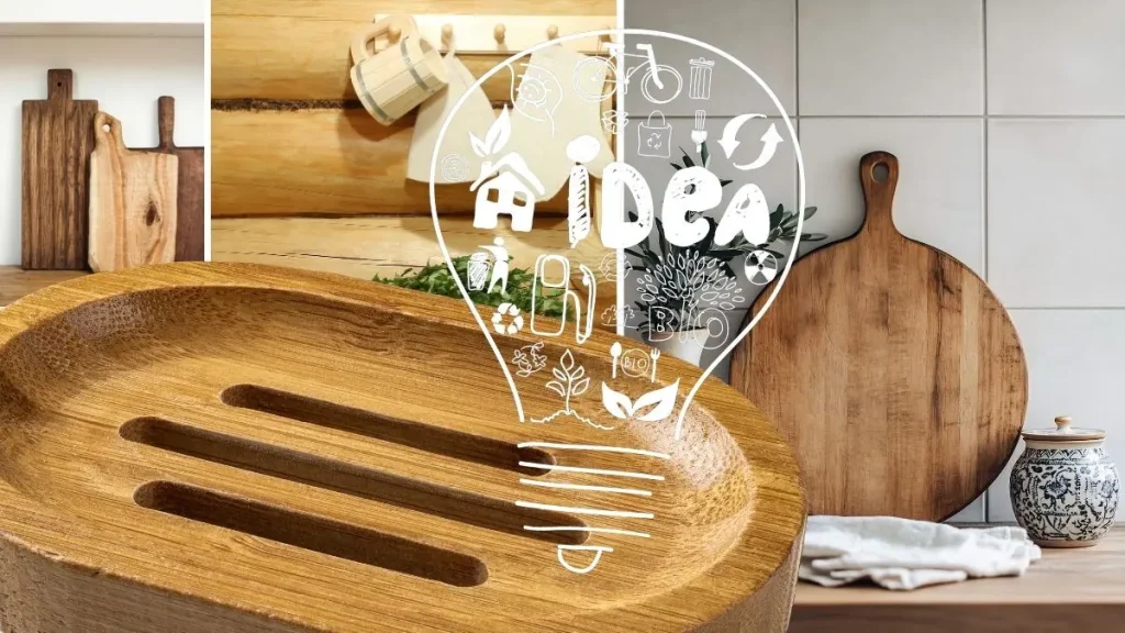 Creative DIY home accessories ideas with handmade wooden kitchen decor and serving boards.