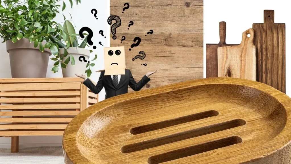 Beginner DIY home accessories ideas showing a handmade soap dish and cutting boards.